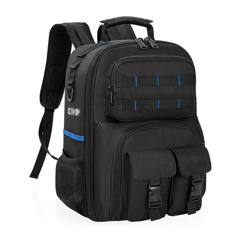 

Tool Backpack Heavy Duty Electrician Tool Backpack Open Top Tool Bag Backpack Technician Tool Backpack For Construction 1