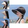 Summer Sun Protection Hat For Women With Large Brim And Butterfly Bow In Ice Silk Material For Casual Outings