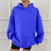 Women's Fashion Casual Solid Color Pocket Long Sleeve Hoodie