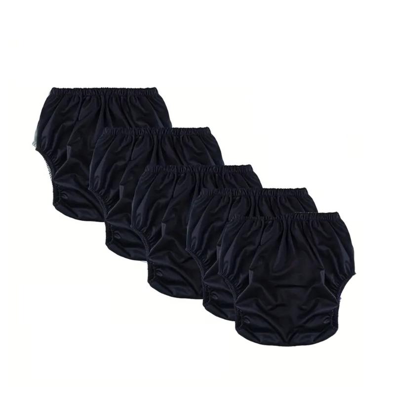 Pantaloni per Incontinenza Adulti 5 Pezzi Resistenti all'Acqua Copri Pannolino Riutilizzabile Mutandine a Tenuta Stagna Biancheria Intima Speciale Slip