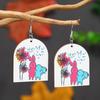 Easter Bunny Earrings: Carrot, Glasses & Backpack Design with Rabbit Ears 