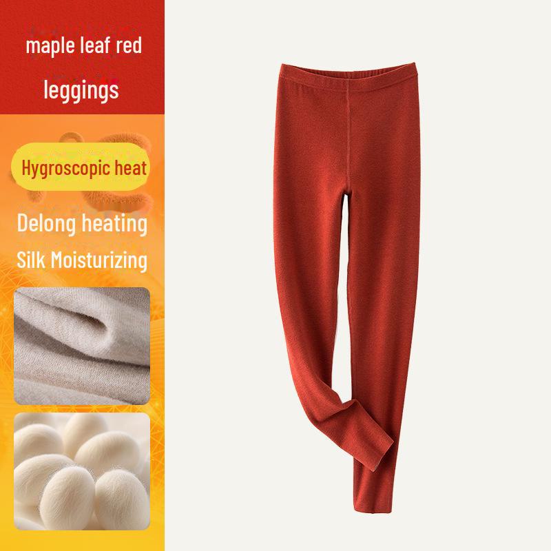Women's High-Waist Cashmere Silk Velvet Self-Heating Fleece-Lined Pants
