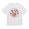 Women's Breathable Classic T-Shirt Colorful Watercolor Flowers 100% Cotton Tee