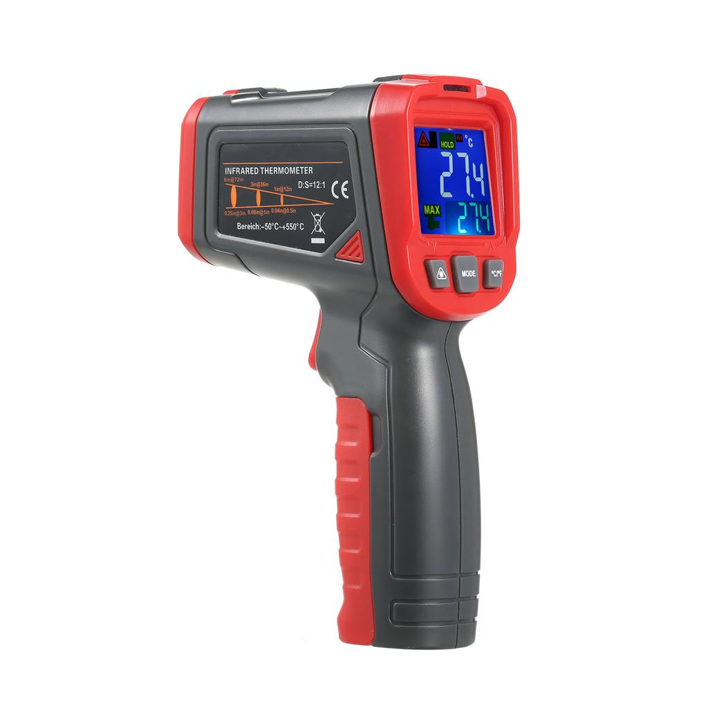 Infrared Temperature Measuring Gun LCD Digital Display Industrial Thermometer No Touch Gun