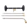 6 Inch Pressure Washer Undercarriage Cleaner with 3pcs Extension Wand 4000 PSI Under Car Wash Water