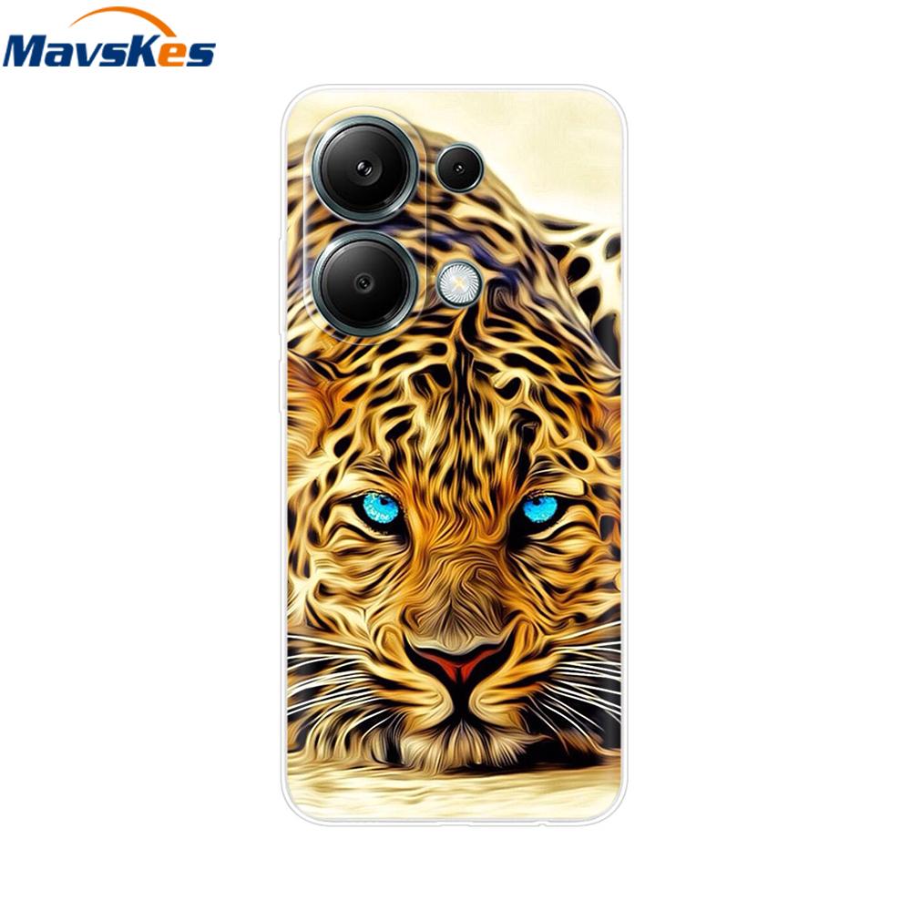 For Poco M6 Pro Case For Xiaomi Poco M6 Pro 4G Cover Fundas Coque Camera Protector Soft Silicone Phone Back Case For Poco M6 Pro