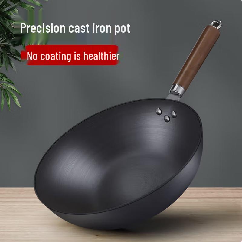 SIFAR German Traditional 32cm Wrought Iron Wok