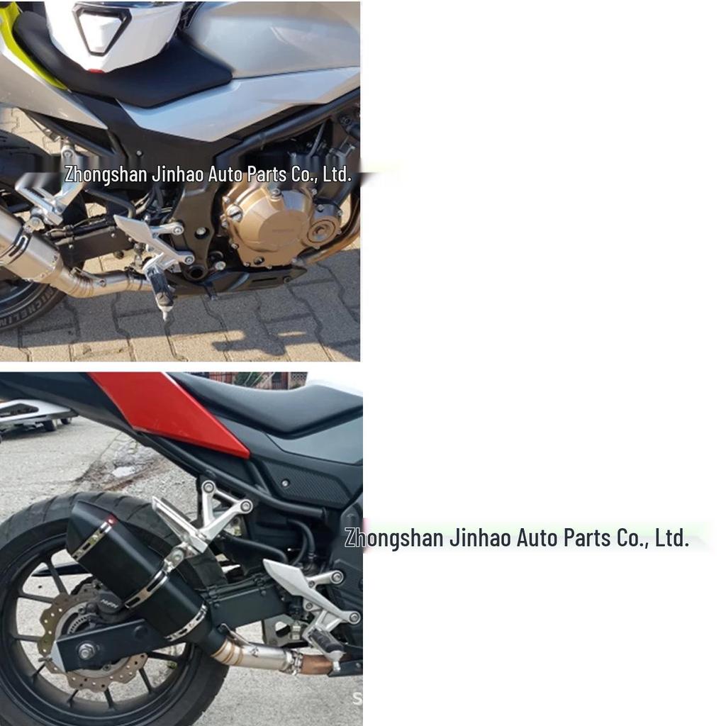 Edelstahl CBR500 Mittelrohr (2016-2022) für Motorradmodifikation