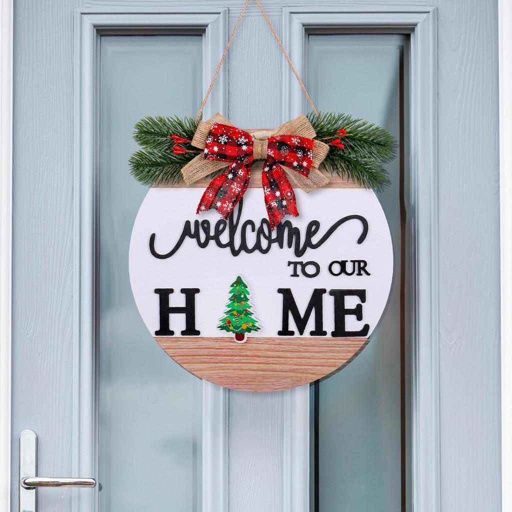 Hanging Welcome Sign Board With Magnetic Wooden Frame For Home And Decor Event