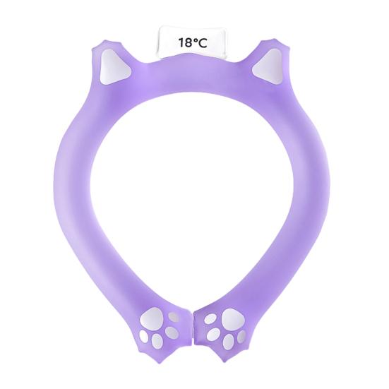 Lightweight Neck Cooler Cat Ear Cooling Tube for Summer, Reusable Adjustable Wearable Ice Heat Stroke Prevention Gear Ring, Heatstroke Collar Outdoor