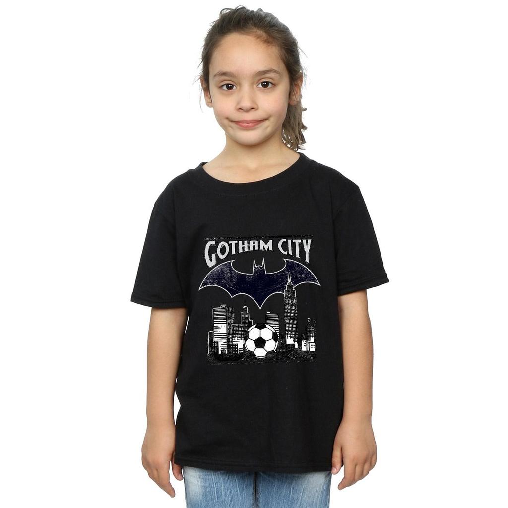 DC Comics Girls Batman Football Gotham City Cotton T-Shirt
