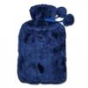 Life Bolsa de Agua Caliente Funda de Piel Azul 1.8L