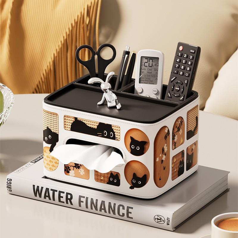 Roztomilý design kočky Stolní krabička na kapesníky Obývací pokoj Ložnice Kuchyně Hotel Auto Víceúčelový Luxusní styl Držák na papírové utěrky