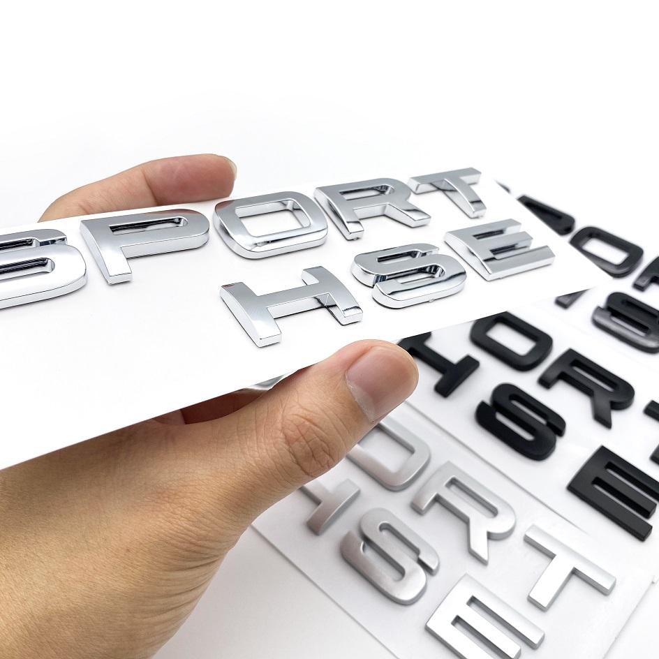 WDC5 New Car 3D ABS Letters Badge SPORT HSE Emblem for SUV Series Rear Trunk Tail Styling Sticker Accessories