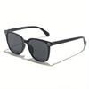 3 Piece Set of Women's Retro D-type Fashionable Glasses  Versatile and Trendy Rectangular Sunglasses for Women
