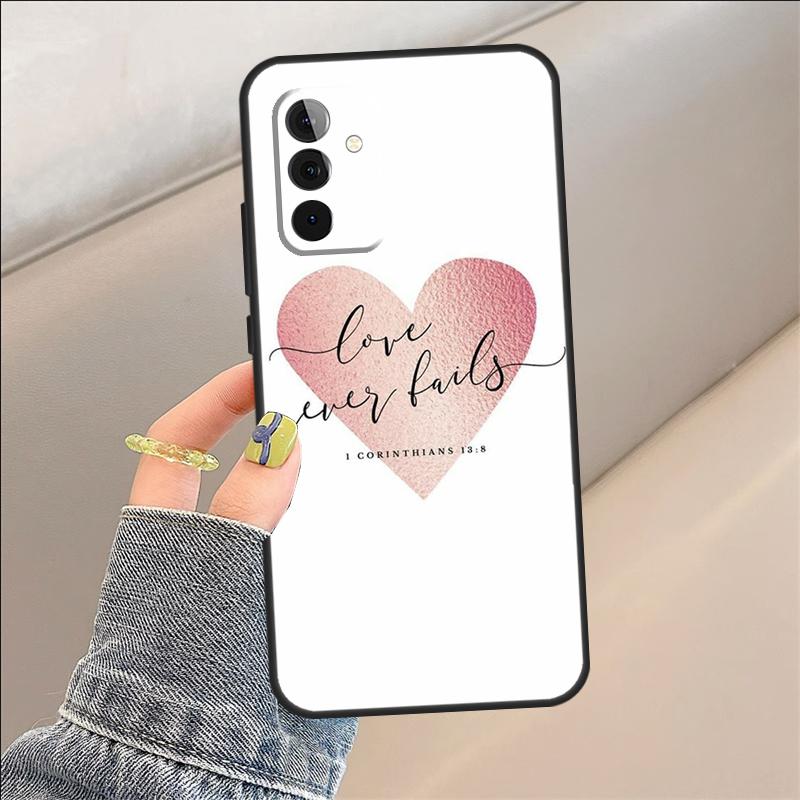 

Christian Scripture Case For Samsung Galaxy A35 A15 A55 A53 A33 A13 A36 A56 A26 A16 A22 A32 A52 A54 A34 A05 A06 For Samsung A12