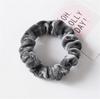 Vintage Rich Texture Ruffled Hair Circles Deep Autumn Colors Lustrous Scrunchies Strong Grip Decorative Ponytail Holders