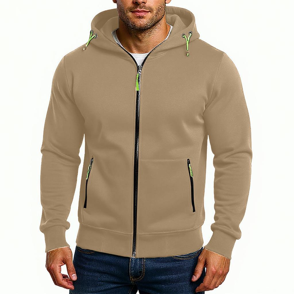 Herren-Reißverschlussjacke, lässige Retro-Langarm-Cardiganjacke