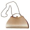 Women Diamond Evening Clutch Purse Wedding Pleated New Gold Hand Bag Chain Shoulder Bag 