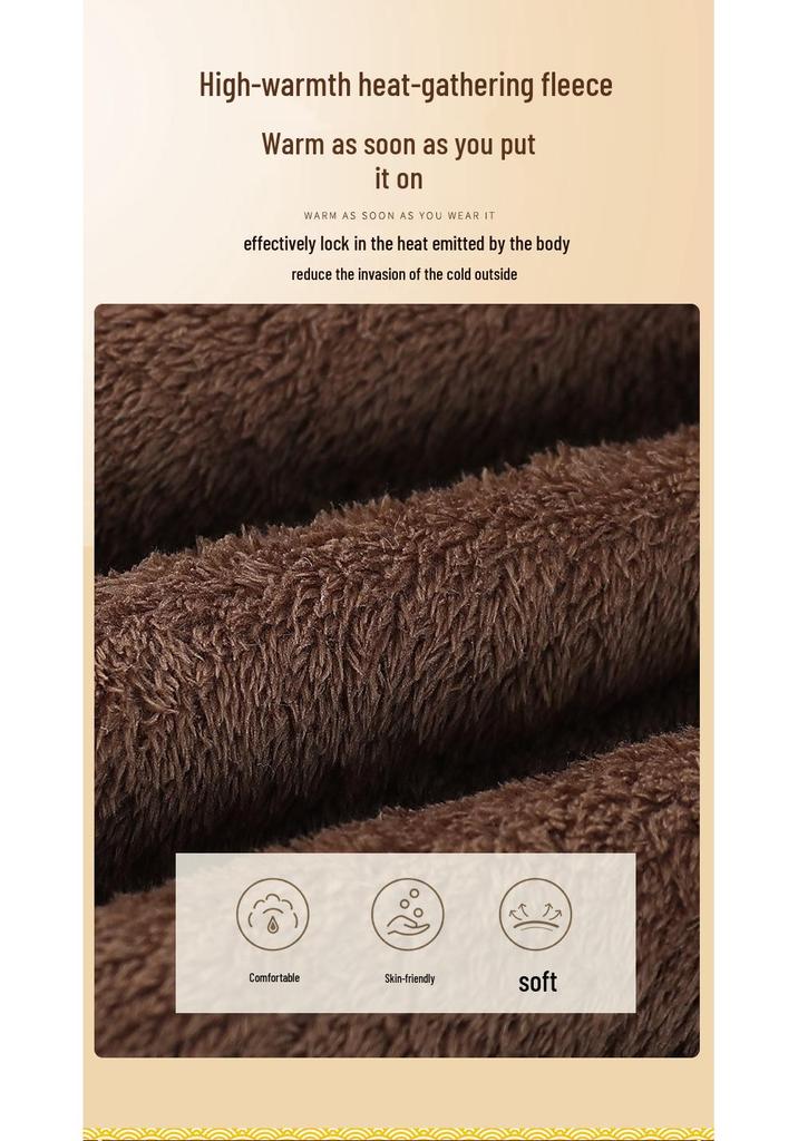 Winter Cotton Outerwear for Middle-Aged & Elderly Women: Grandma's Coat, Seniors' Jacket, Mom's Fleece-Enhanced Suit, Perfect for Autumn & Winter.
