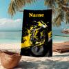 Asciugamano da Spiaggia Ultra-Morbido Personalizzato con Tema Motociclistico, Ideale per Piscina - Campeggio, Immersioni - Essenziale Perfetto per Viaggio, Asciugamano da Spiaggia Vivace.