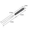 Stainless Steel Meat Fork with Wooden Handle for Cooking Grilling and Serving Durable Kitchen Utensil with Two Prongs