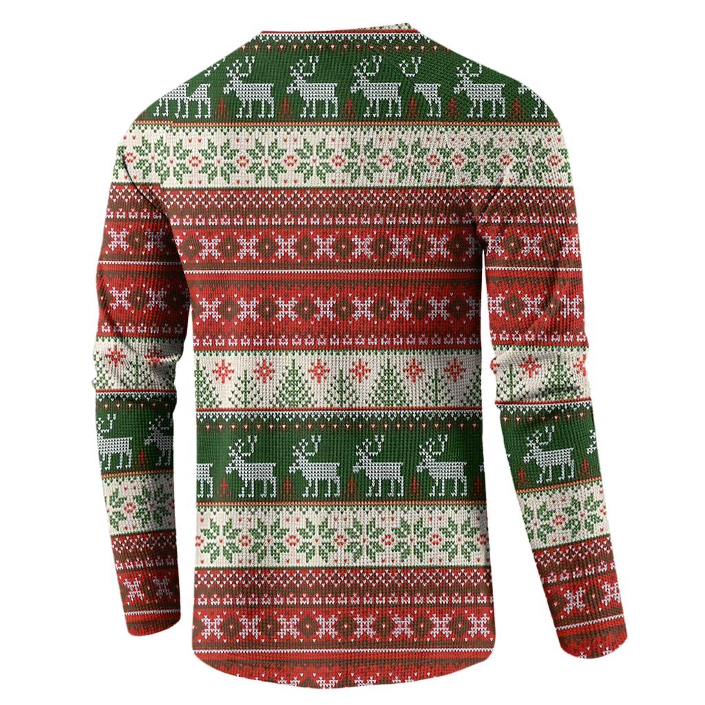 Men's Loose Casual Button Down Collar Long Sleeve Top