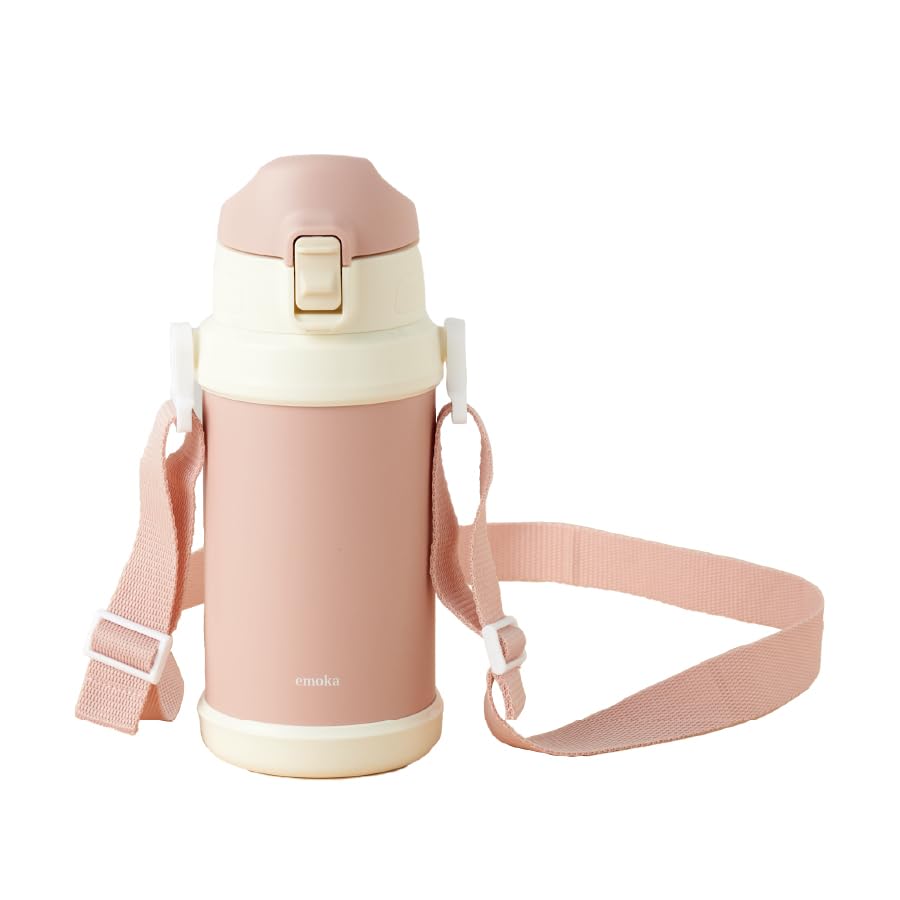 

Stainless steel kids bottle (600ml) emoka (rose pink)
