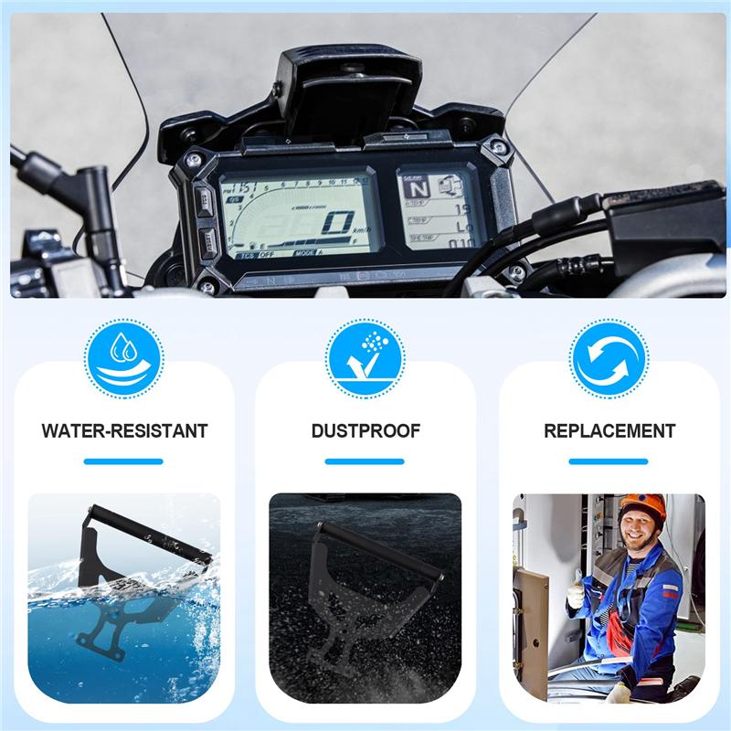 A58X-Motorcycle Phone Support Holder GPS Navigation Mount Bracket For Tracer 9 /GT 900 /GT -2024 Tracer9 Tracer900 чёрный