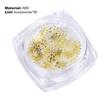 90Pcs/Set Nail Flake Snowflake Effect Non-Fading ABS Gold Color Art Decoration Mixed DIY