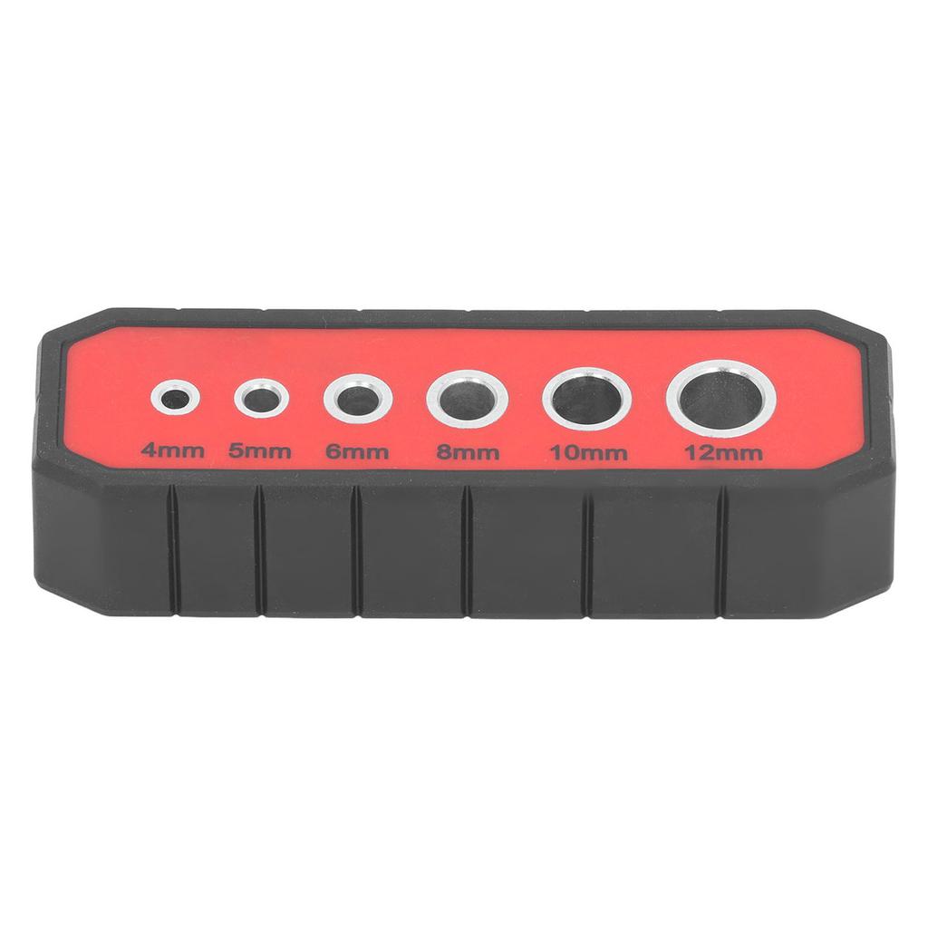 Handbohrmaschinenführung Bohrschablone 90 Grad Rutschfest V-Typ mit 6 Stahlbuchsen für Flachwinklig