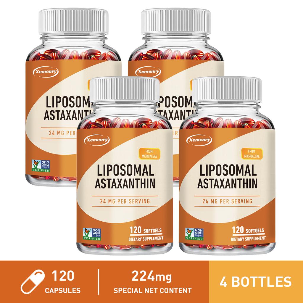 XEMENRY 24 mg Kapsułki z Astaksantyną Liposomalną - Zdrowie Komórek