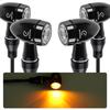 Motorcycle LED Turn Signal CNC Aluminum Bullet Shape Small