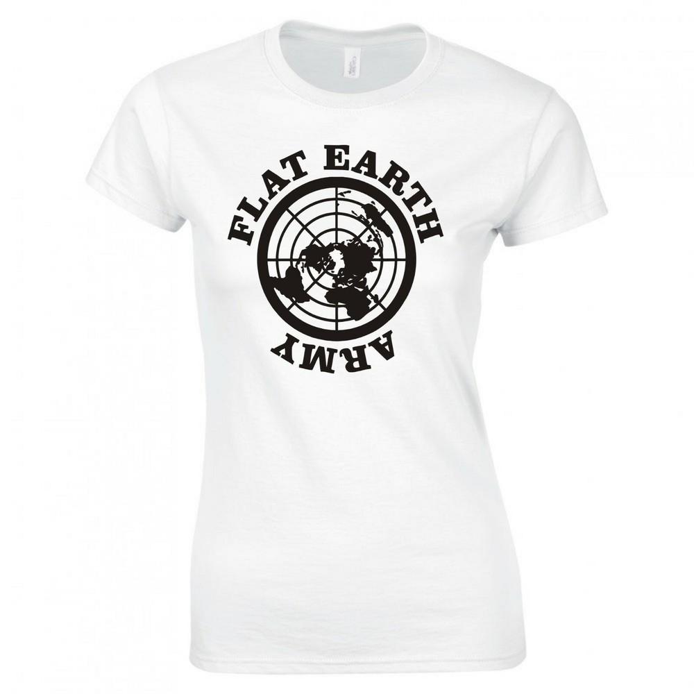Funny Flat Earth Army Skinny Fit TShirt