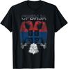 Servië Servisch Servisch Wapen Adelaar Kruis Vlag Cyrillisch T-shirt