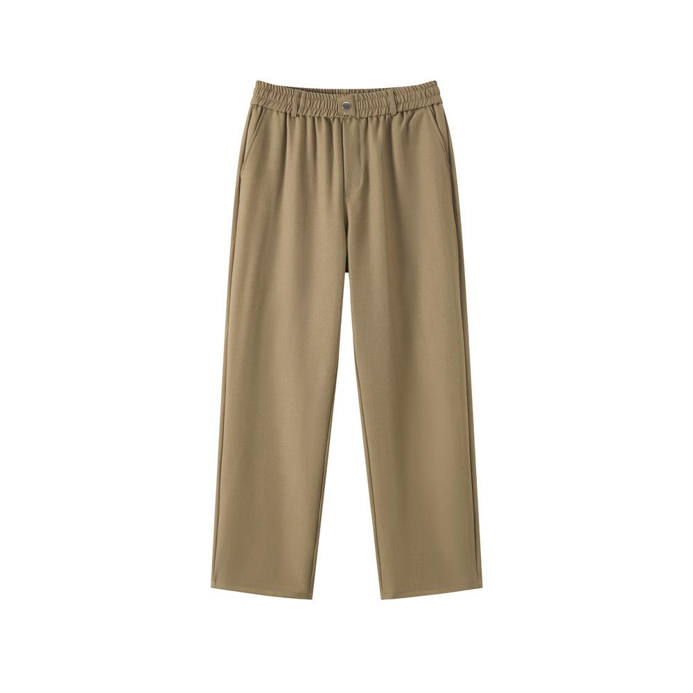 Drawstring drape casual suit pants men's loose and versatile high-end American straight-leg trousers men's small trousers