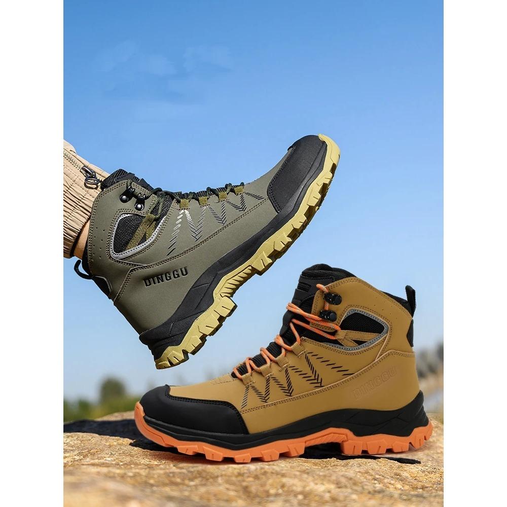 Plus Size 38-48 Safety Boots Men Work Boots Steel Toe Shoes Puncture-Proof Protective Boots Indestructible Work Safety Shoes