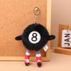 Cartoon Voetbal Pluche Speelgoed Sleutelhanger Biljart Volleybal Dumbbells Knuffel Pop Hanger Autosleutelhanger Rugzak Tas Decoratie Kinder Cadeau