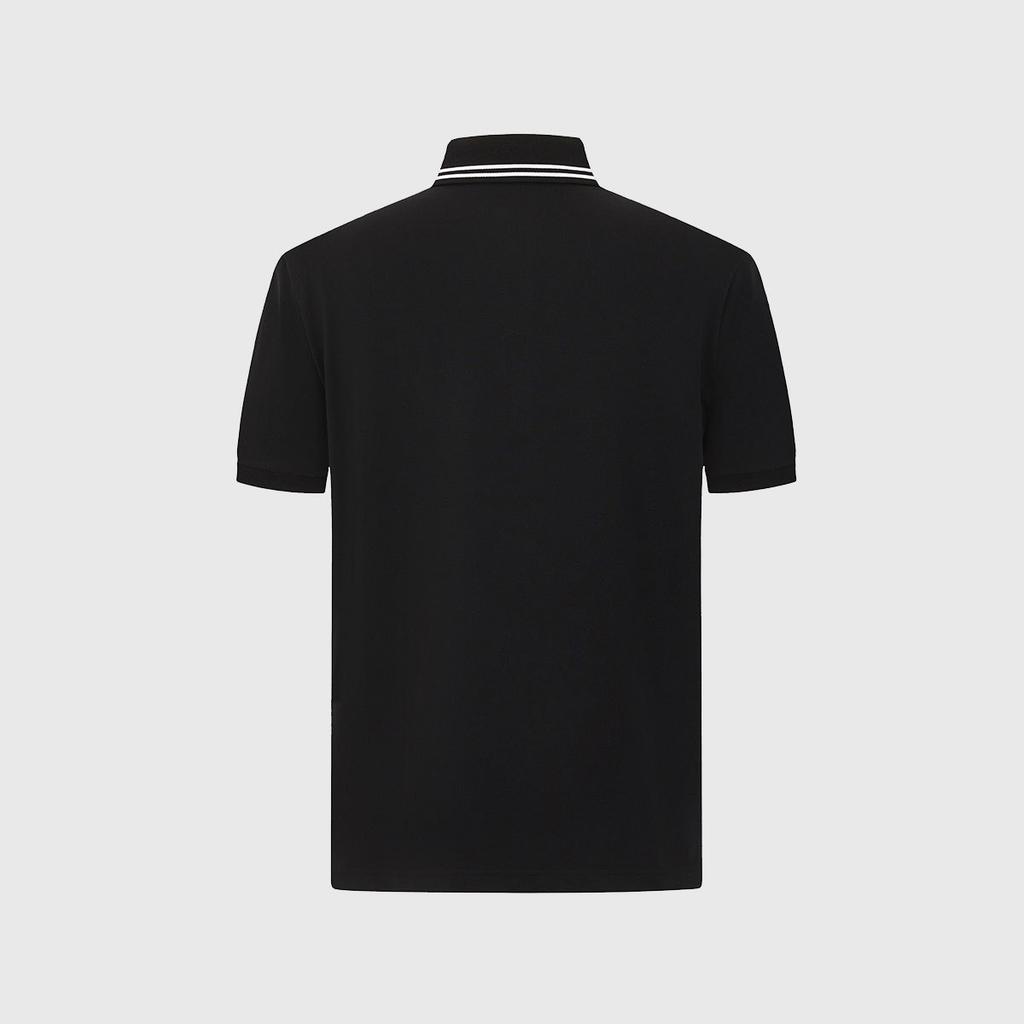 Men's Contrasting Color Short-Sleeved Polo Shirt