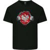 Poland Flag Gym Ripped Torn Polish Polska Unisexs Light Cotton TShirt