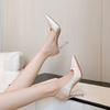 New thin heels, pointed toes, not tired feet, high heels for women, simple commuting, single shoes for women