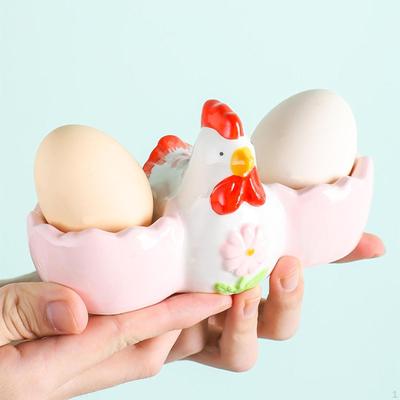 Ceramic Container for Eggs And Crafts, Versatile Egg Holder Meals