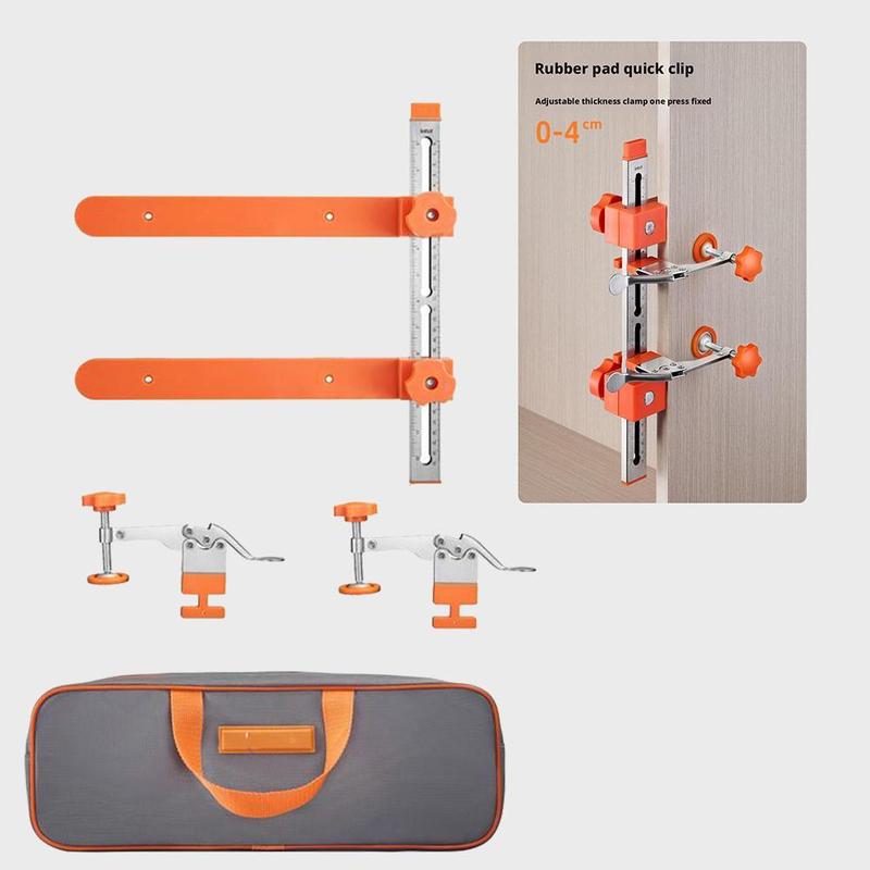 Drawer Slide Installation Jig Kit, Drawer Slide Tool, Precision Cabinet Hardware Jig, Shelf Pin Jig Hinge Jig for Cabinets E0Z9