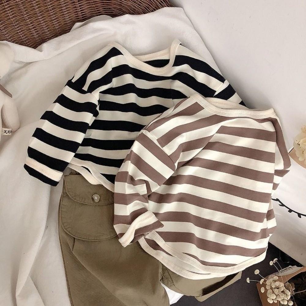 Loose Boy Girl Clothes 6M-3Y Baby Long Sleeve Soft Korean Style Kids Shirt Toddler