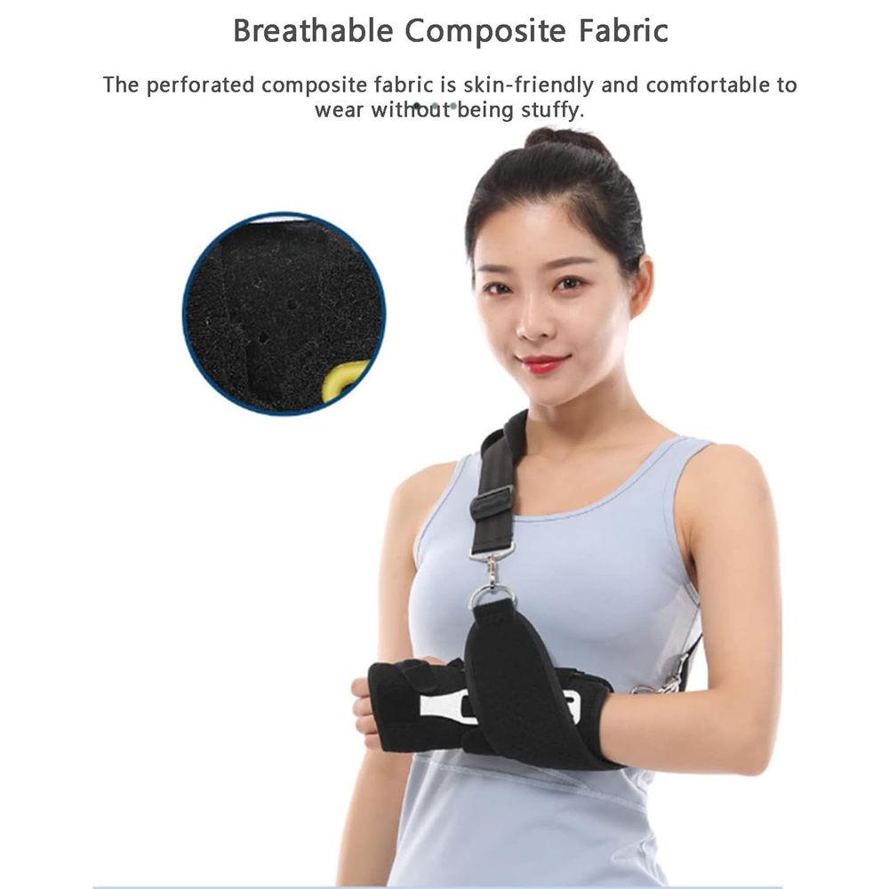 1Pcs Adjustable Wrist Joint Fracture Fixation Strap Breathable Wrist Sprain Recovery Brace Palm Injury Protective Support Band Unisex
