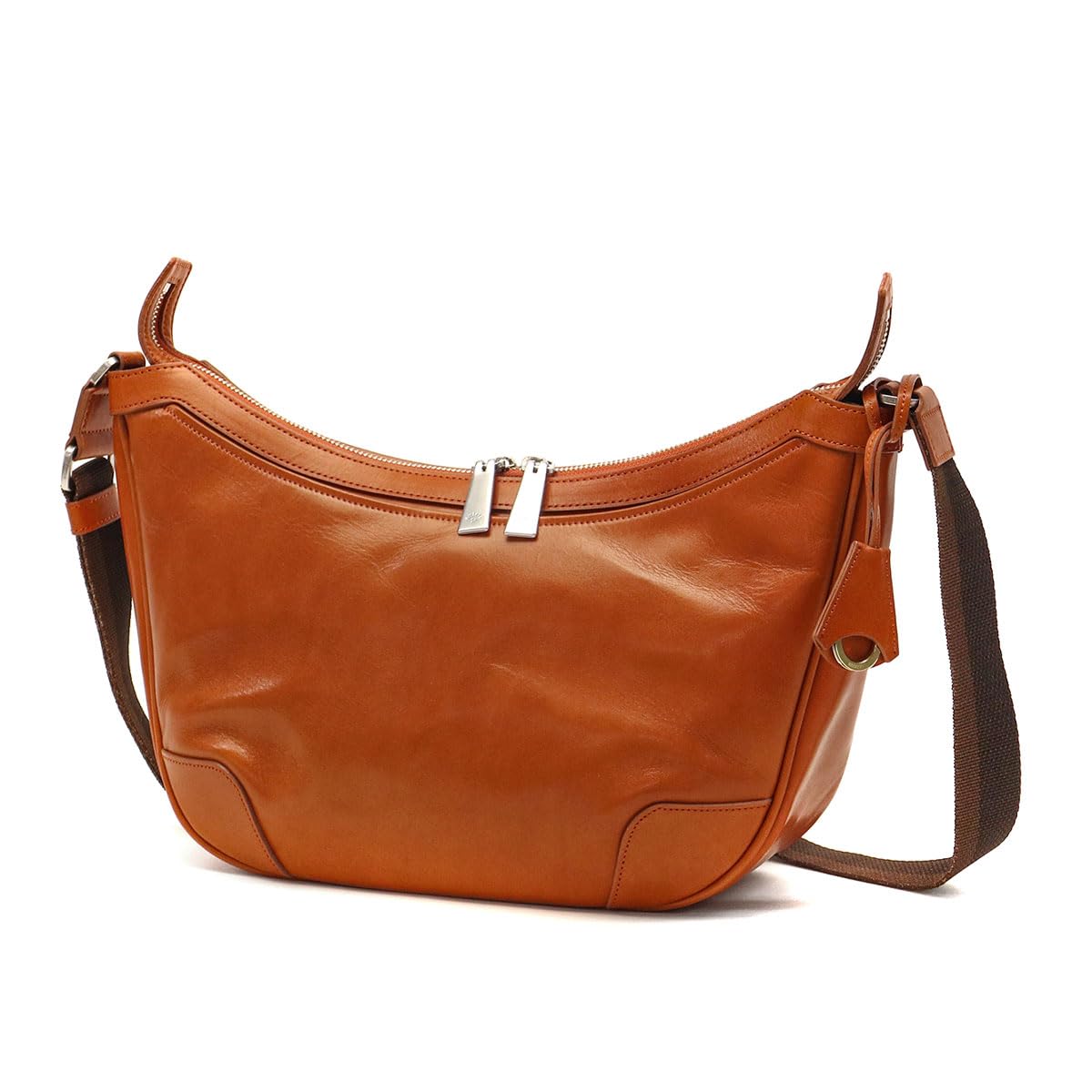 

Aniary Antique Leather Shoulder Bag in Dark Orange Men s