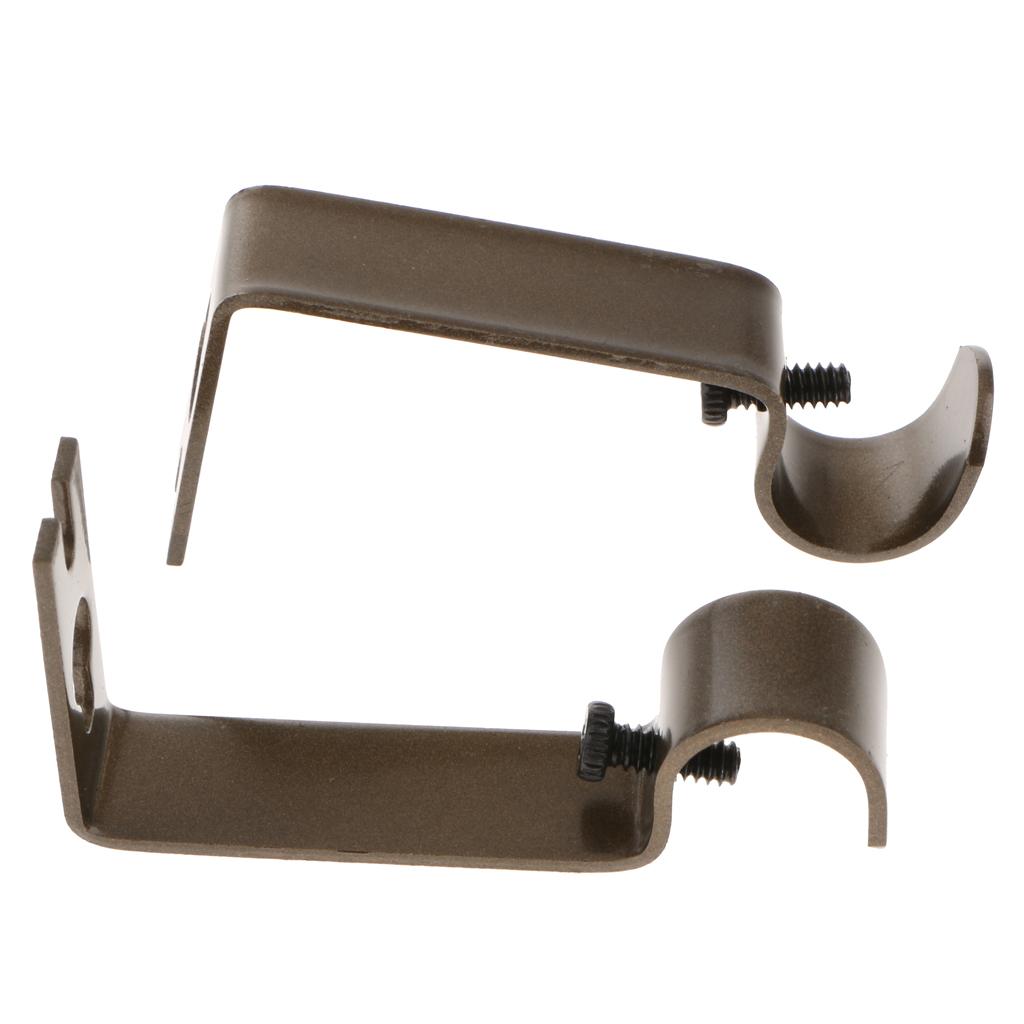 2 adjustable wall holder wall bracket for curtain rods / curtain rods