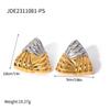 Handmade Gold Silver Geometric Studs Earrings Comfortable Ear Accessories Alloy Jewelry for Women Daily Or Party Wear