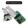 2.5Gb Network Adapter M.2 A+E/Mini PCIE to RJ45 COM Port RTL8125BG Chip 2.5G/1G/100Mbps Gigabit Ethernet LAN Card for Desktop PC