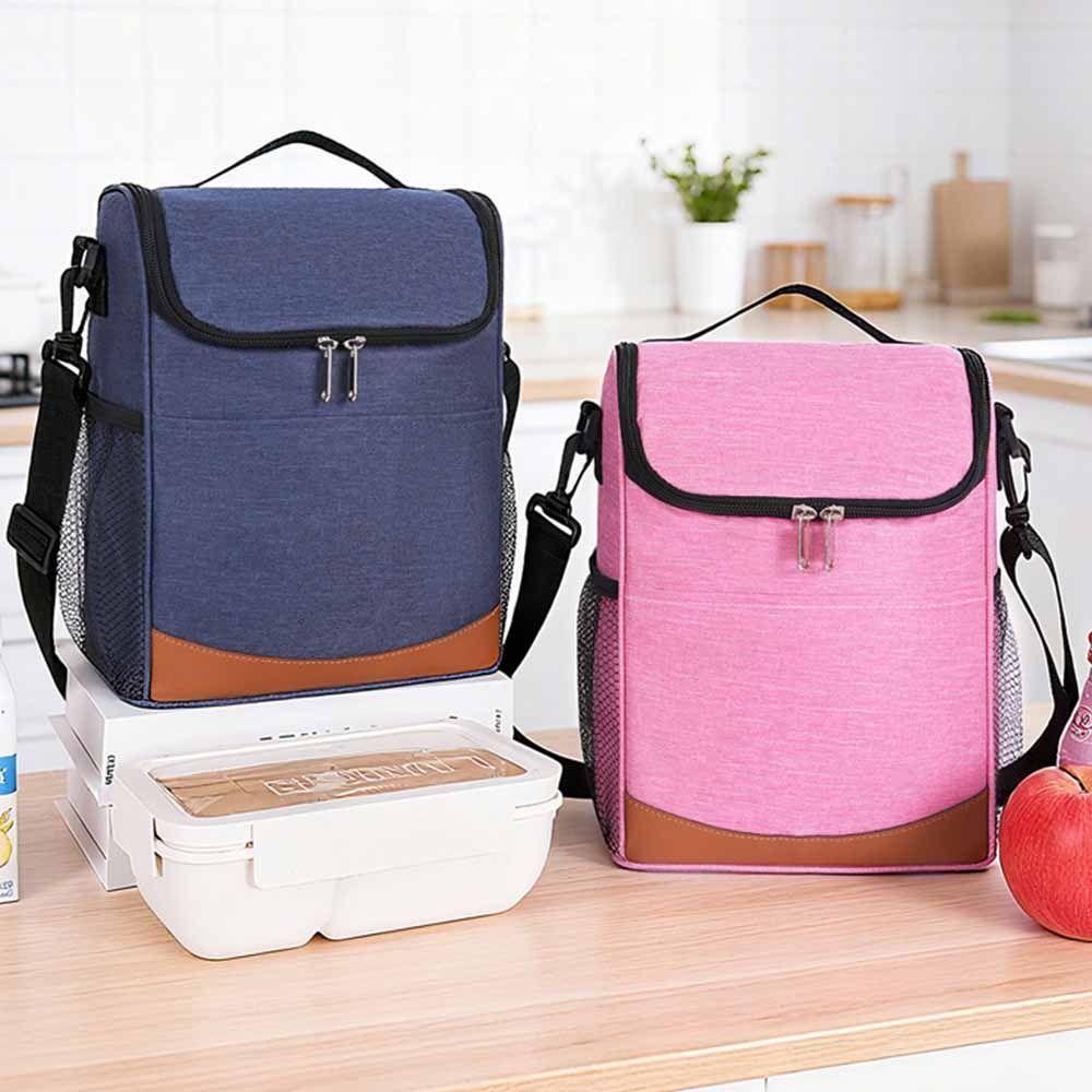 Thickened Insulated Cooler Bags Large Capacity Insulated Lunch Bag  Office Worker